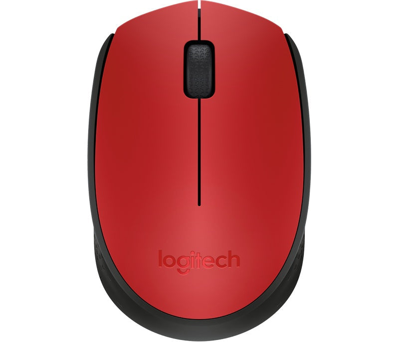 Mouse Logitech Óptico M170 Inalámbrico USB Rojo