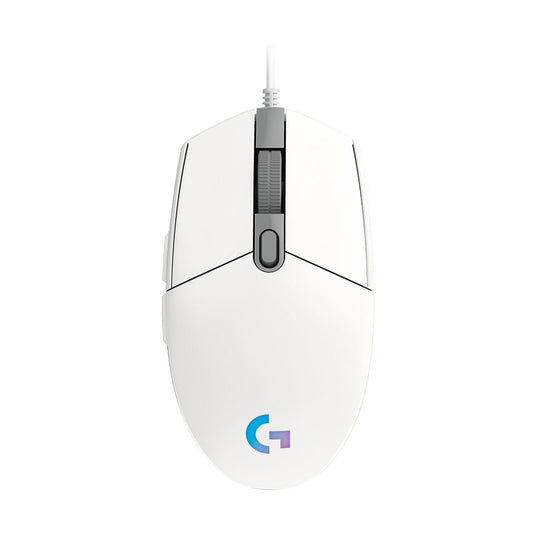 Mouse Gamer Logitech Óptico G203 LightSync Alámbrico USB 8000DPI Blanco