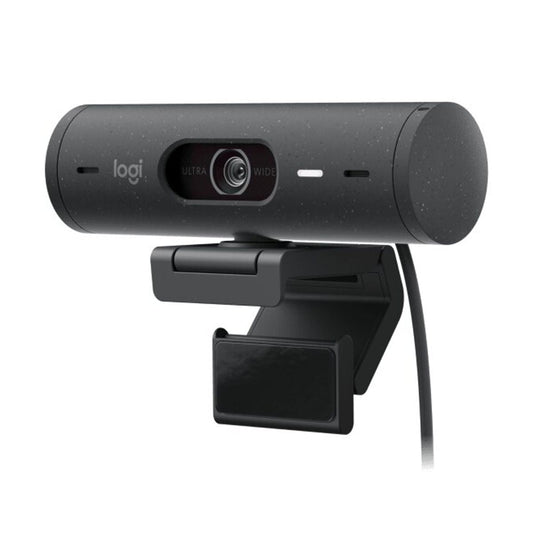 Webcam Logitech Brio 500 con Micrófono, 4MP, 1920 x 1080 Píxeles, USB-C, Negro