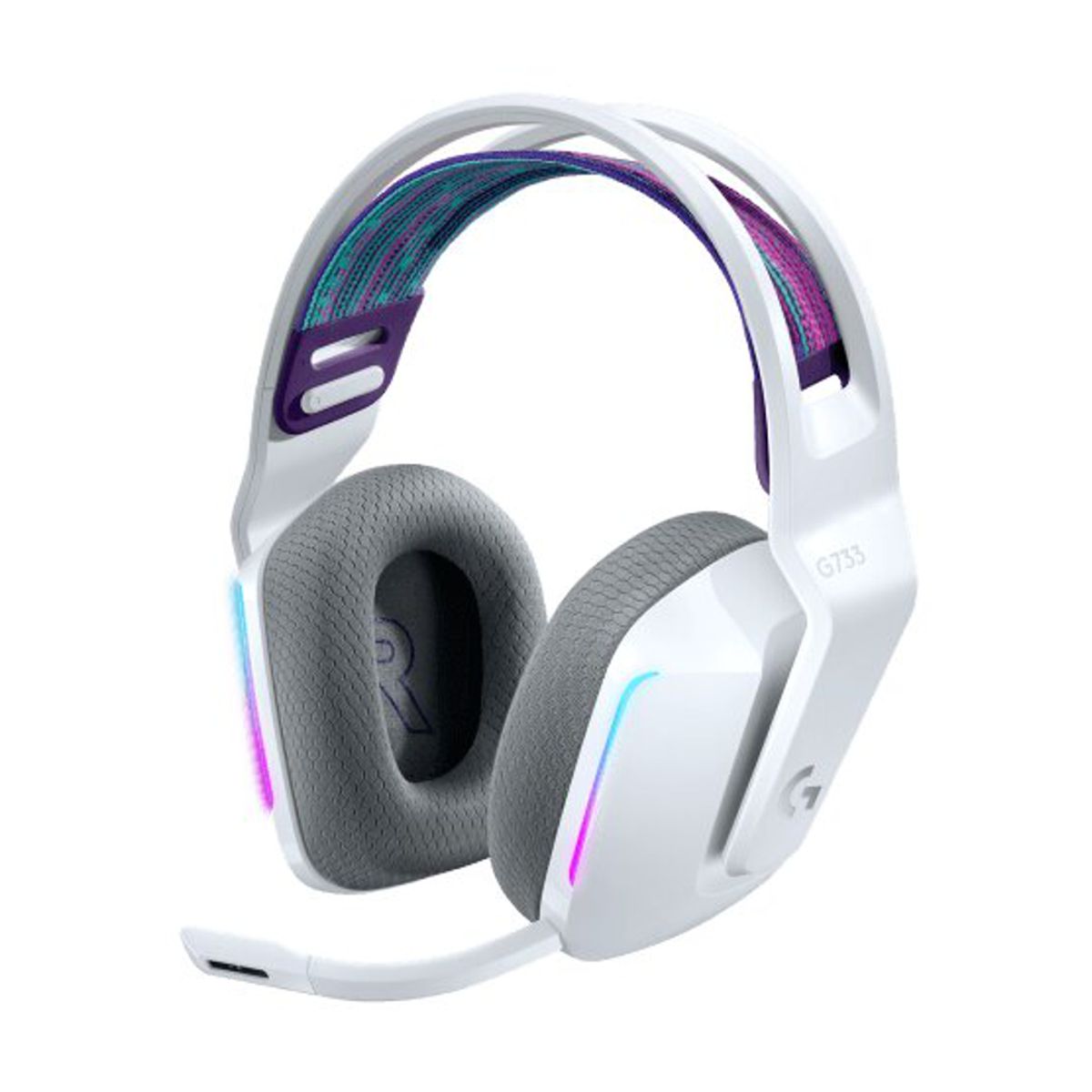 Audifonos Logitech Gamer G733 7.1 para PS4/PC Inalambrico USB Blanco