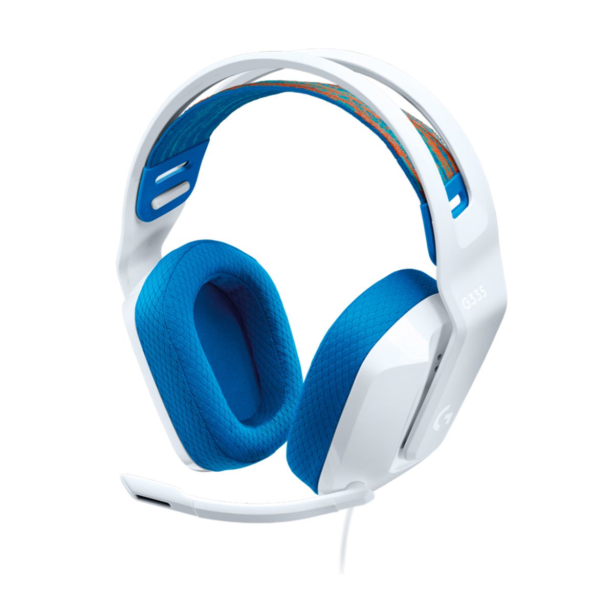 Audifonos Logitech Gamer G335 para PC/Xbox/PS4/Nintendo Switch Alambrico 3.5mm Blanco