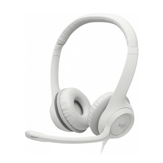 Audifonos Logitech con Microfono H390 Alambrico 1.9 Metros USB Blanco