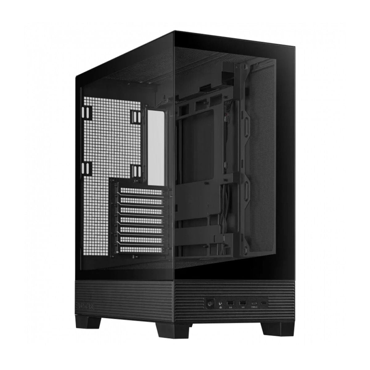 GABINETE ASUS (A31 TG BLACK) NEGRO, VIDRIO TEMPLADO,SOPORTA BTF, MT, S/FUENTE