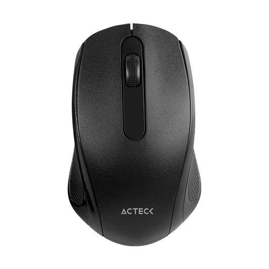 Mouse ACTECK Inalambrico 2.4 GHZ 1600 DPI 3 LVLS WINDOWS-LINUX-MAC OS SLIM Negro OPTIMIZE MI240 - 