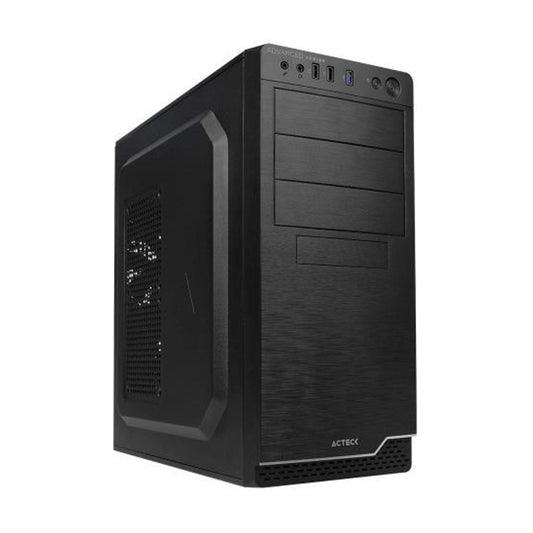 GABINETE ACTECK (AC-932585) MILAN GM470,MICRO ATX,FUENTE 500W,2*USB 2.0,1*USB 3.0,NEGRO