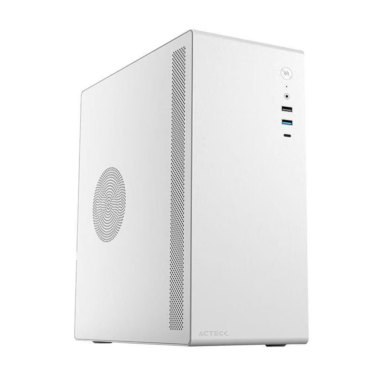 Gabinete ACTECK AC-935159 - Micro-Tower, PC, Metal, Plastico, ITX, micro ATX, Blanco