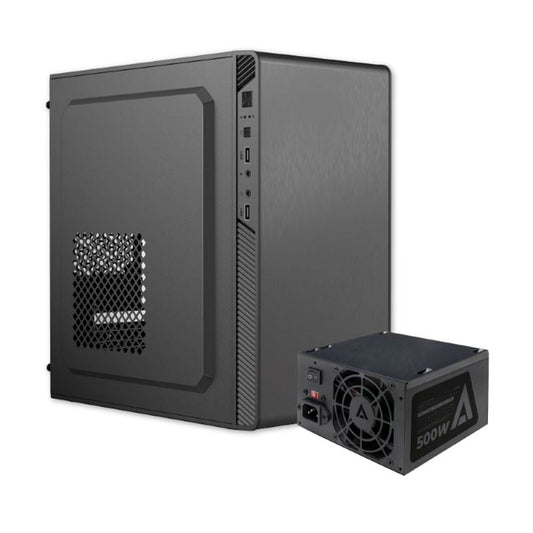GABINETE ACTECK (AC-935777) PERFORMANCE II GI215,MICRO ATX,FUENTE 500W,2*USB 2.0,NEGRO
