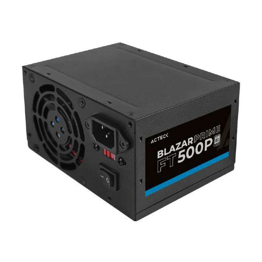 FUENTE DE PODER ACTECK (AC-938143) FT500P,500W,24 PINES,2 SATA,2 MOLEX,VENT 80MM,NEGRO
