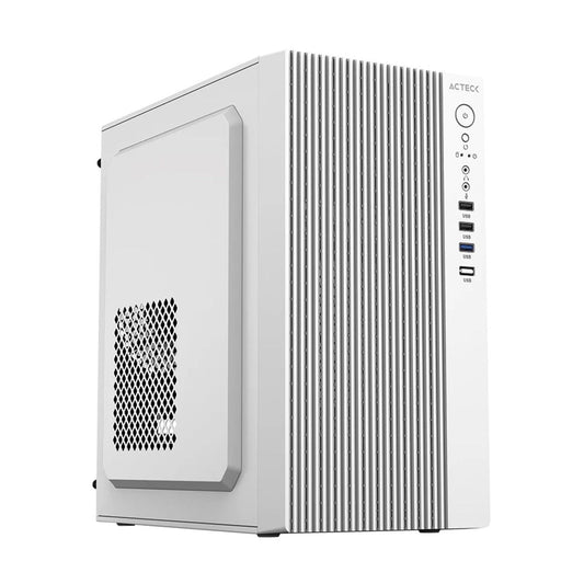 GABINETE ACTECK (AC-939270) ZENITH GI656,MICRO ATX,FUENTE 500W,1*USB 3.0,FULL METALICO,BLANCO