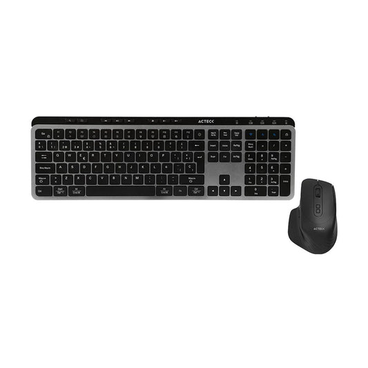 Kit Teclado y mouse Inalambrico 2.4hz Creator Krea MK755 Acteck Advanced Series Teclado Inalambrico Dongle 2.4Mhz - Rango 10m