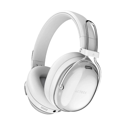 Audifonos Inalambricos Bluetooth Luxe Pure HP730 Acteck Elite Series Cancelacion de ruido activo  hibrido - Color Blanco. AC-940887