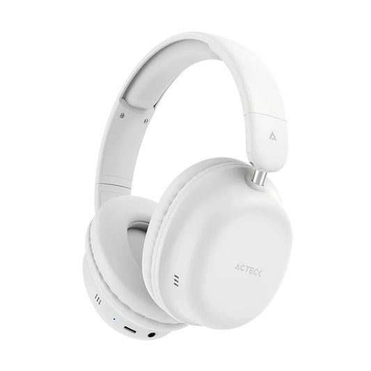 AUDIFONOS ACTECK (AC-940955)HONOUR 2PLUS HP626,INALAMBRICOS,BLUETOOTH 5.4,HASTA 25 HRS BATERIA, BLANCO