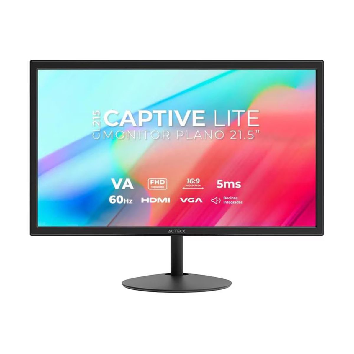 Monitor Plano 21.5 Pulgadas CAPTIVE LITE CL215 - FULL HD 1920x1080 PX, 60 HZ