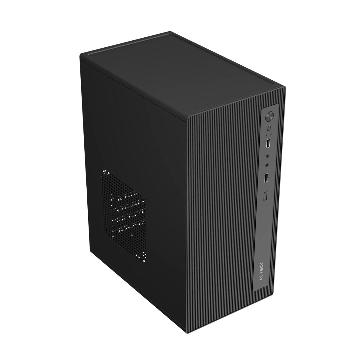 GABINETE ACTECK(AC-944571)PERFORMANCE MINI III GI215M,MAX M-ATX,F/500W,2*USB A 2.0,MET/FRENTE SOLIDO,NEG
