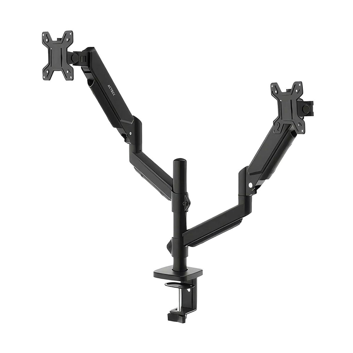 Soporte Doble Monitor ENFORCE MOTION SM728  ACTECK Soporte Articulado para Doble Monitor con Ajuste de Altura y C-Clamp - 
