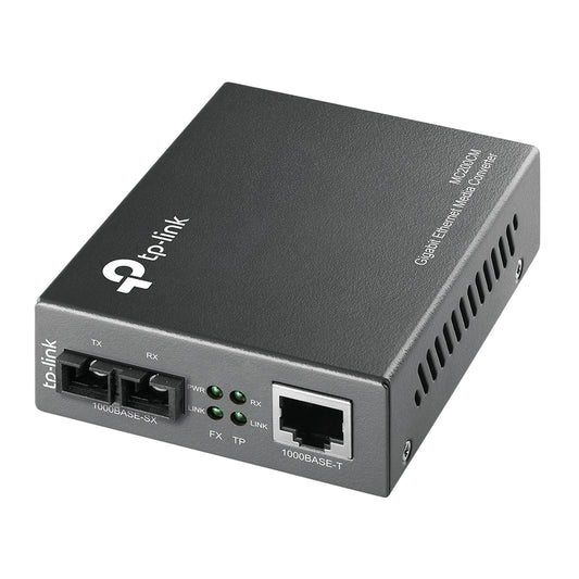 CONVERTIDOR MULTIMEDIA MULTI-MODO GIGABIT TP-LINK MC200CM PARA AMPLIAR LA DISTANCIA DE FIBRA - 