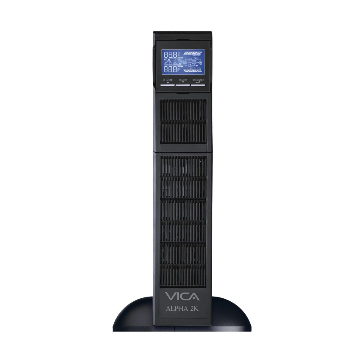 UPS Online doble conversion Rack ALPHA 2K - 2000VA/2000W, 8 NEMA 5-15/20R protegidos, entrada NEMA 5-20P, 55/150Vca, salida 100/110/115/120/127Vca, SNMP