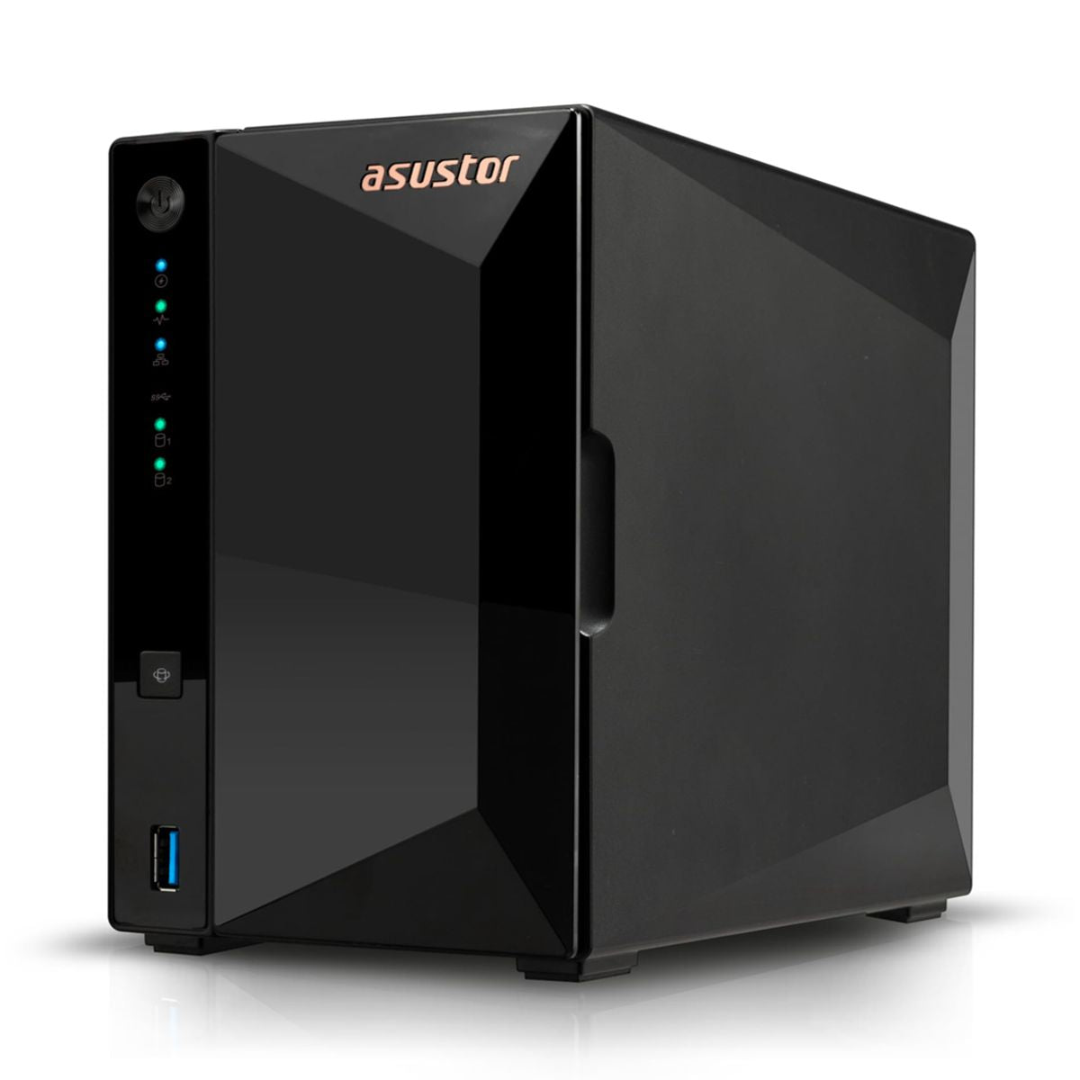 NAS ASUSTOR (AS3302T V2) DRIVESTOR 2 PRO REALTEK 1.4GHZ, 2GB, 2 BAHIAS 3.5"/2.5" SATA HDD/SSD