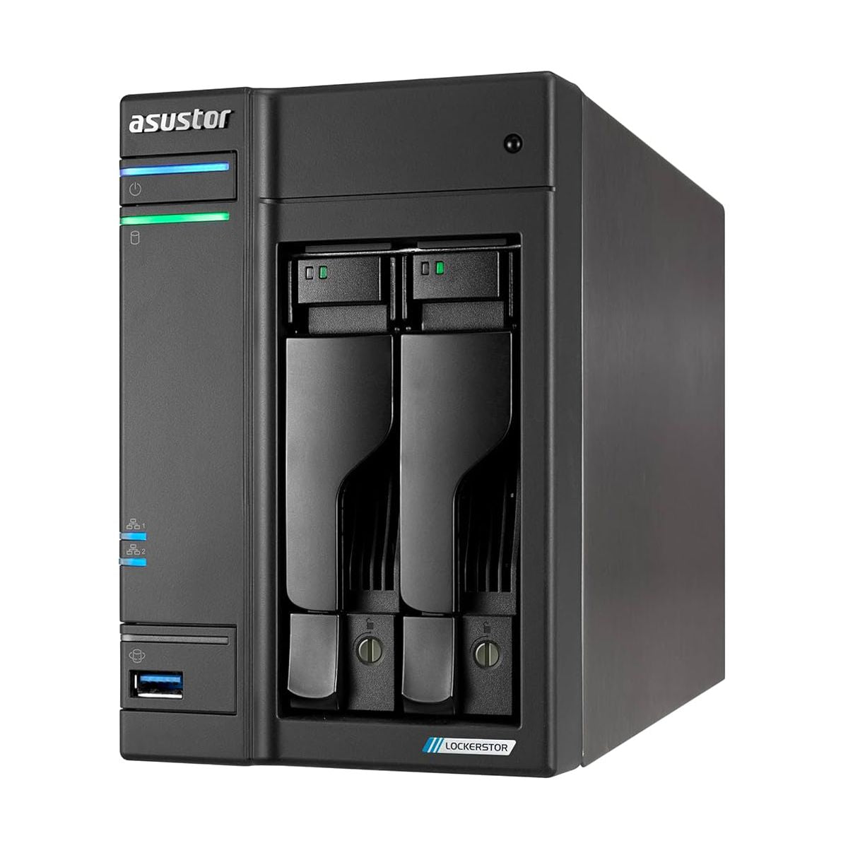 NAS ASUSTOR LOCKERS2 G2 AS6702T 2XSATA3 6GB/S 3.5"/2.5"4XM.2NVME4GB DDR4QUADCORE2.0GHZ 2X2.5GBETERNE