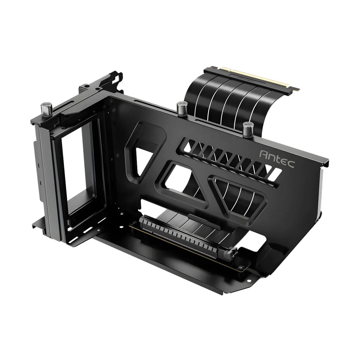 SOPORTE P/ TARJETA DE VIDEO ANTEC (AT-ARCVB-BK190-PCIE4-RTX40) SHIFT VERTICAL,C/RISER PCIE 4.0,NEGRO