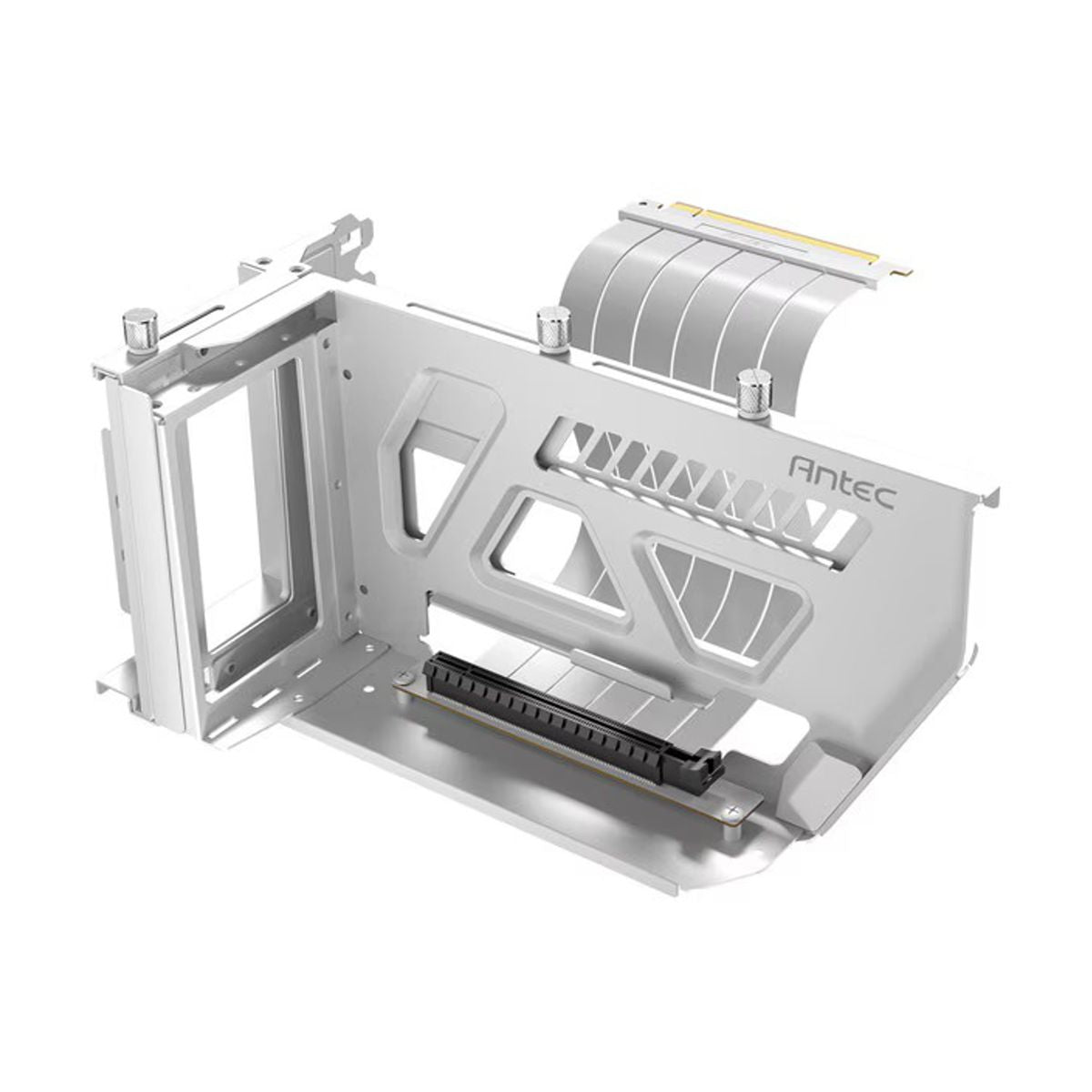 SOPORTE P/ TARJETA DE VIDEO ANTEC (AT-ARCVB-W190-PCIE4-RTX40) SHIFT VERTICAL,C/RISER PCIE 4.0,BLANCO