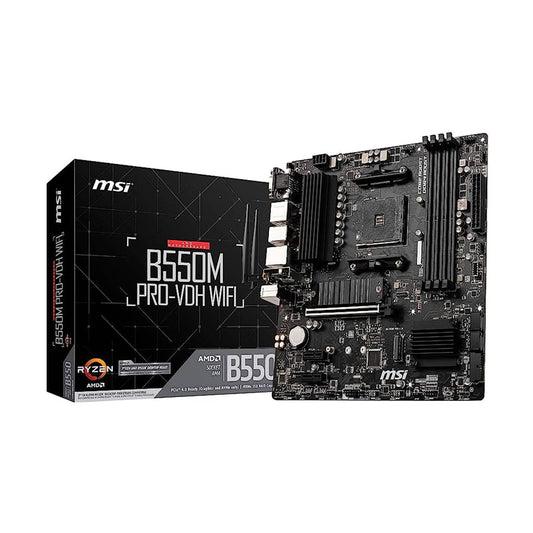 MOTHERBOARD MSI (B550M PRO-VDH) SOCKETAM4,4*DDR4 4400,HDMI,DP, VGA, PCI-E 4.0, MICRO ATX