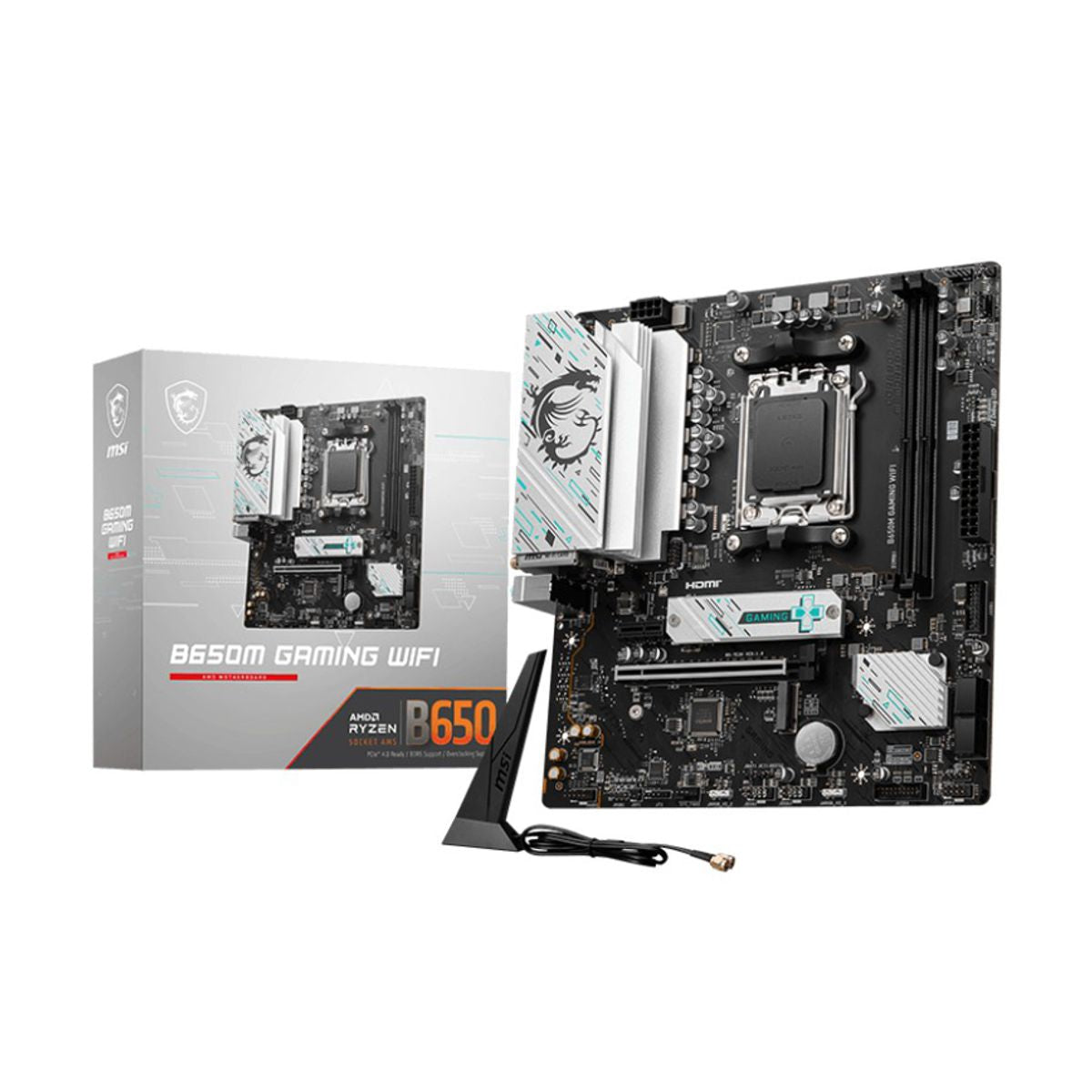 MOTHERBOARD MSI (B650M GAMING WIFI) SOCKET AM5, 2*DDR5 7800, 1*HDMI, 1*DP, 2*M.2, MICRO ATX