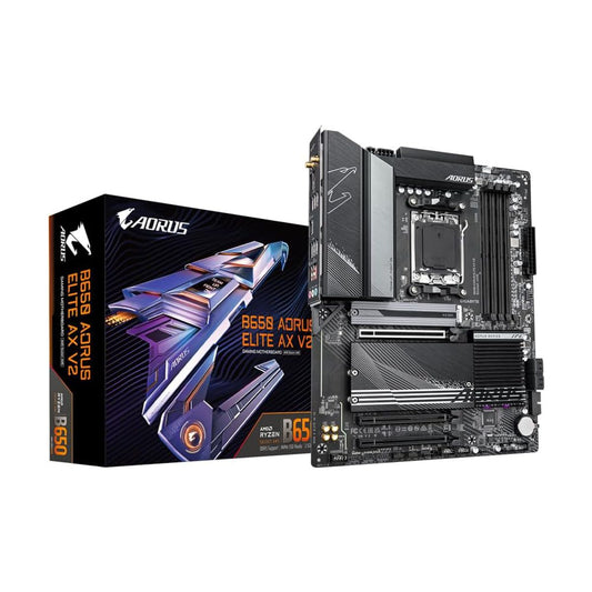 TARJETA MADRE GIGABYTE ATX B650 A ELITE AX V2 DDR5 - AM5, 64 GB, PARA AMD