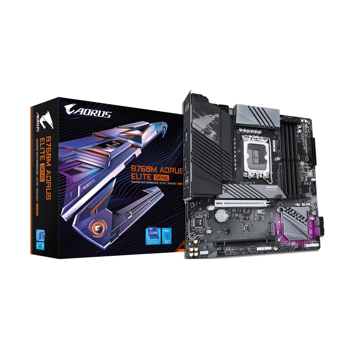 Motherboard GIGABYTE B760M A ELITE GEN5 - DDR5-SDRAM, 256 GB, Intel, LGA1700