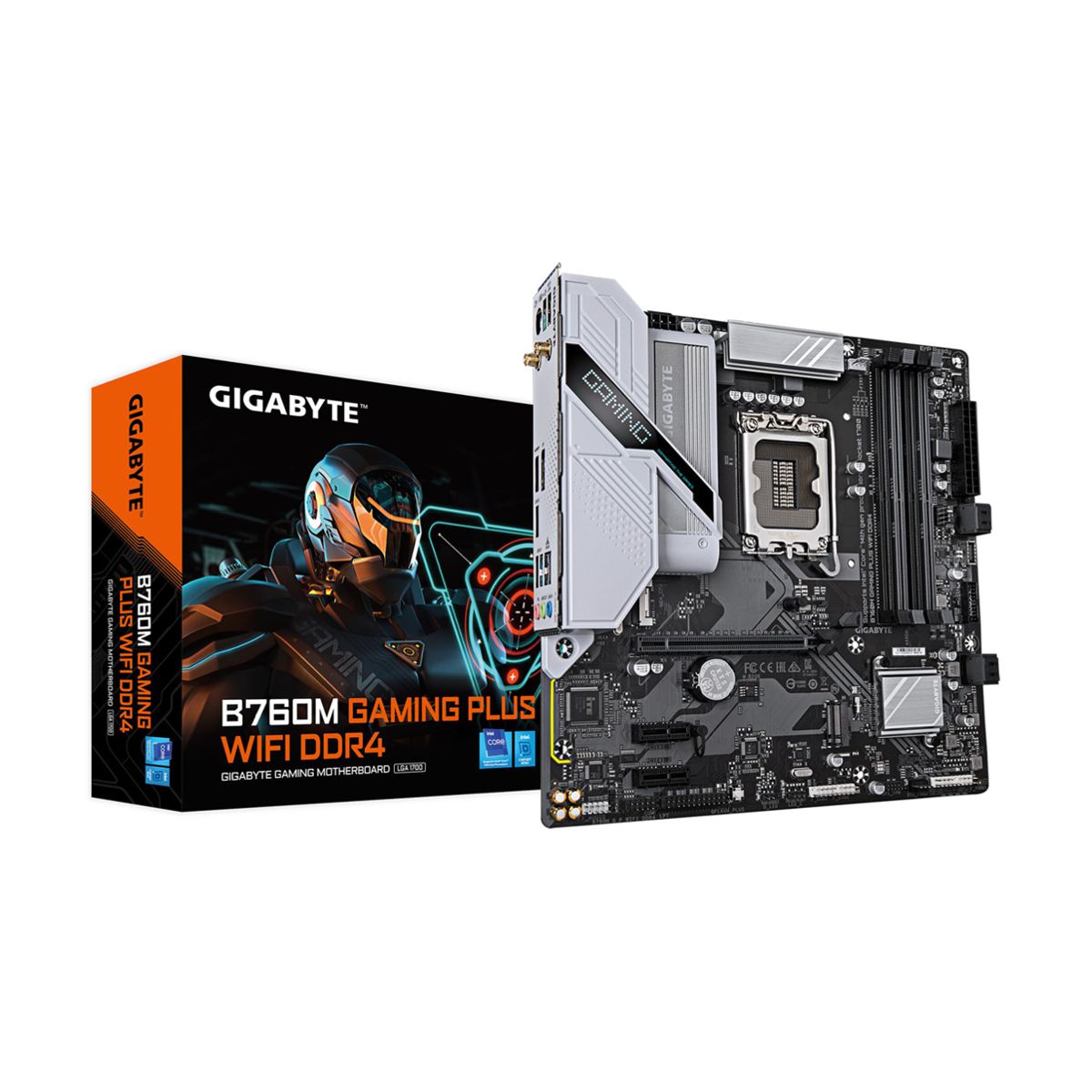 MOTHERBOARD GIGABYTE (B760M G P WIFI DDR4) SOCKET 1700,4*DDR4 3200MHZ,HDMI,DP,WIFI,MICRO ATX