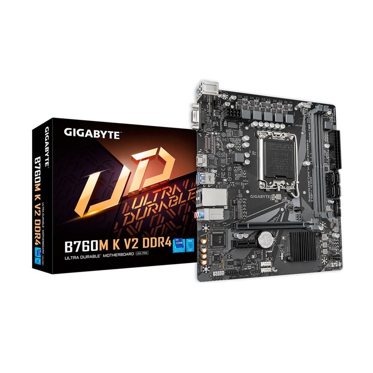 MOTHERBOARD GIGABYTE (B760M K V2 DDR4) SOCKET 1700, 2*DDR4 3200MHZ, HDMI, VGA, MICRO ATX