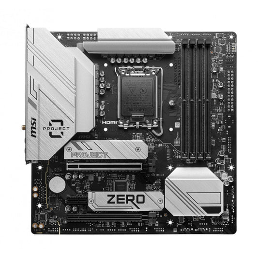 MOTHERBOARD MSI (B760M PROJECT ZERO) SOCKET 1700, 4*DDR5 7800 MHZ, HDMI, DP, 2*M.2, MICRO ATX