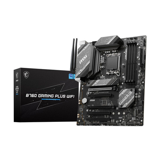 MOTHERBOARD MSI (B760 GAMING PLUS WIFI) SOCKET 1700, 4*DDR5 6800 MHZ, HDMI, DP, ATX