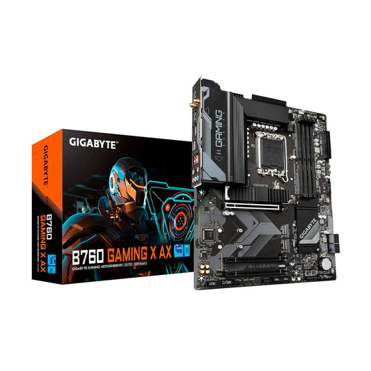 TARJETA MADRE GIGABYE ATX B760 GAMING X AX - DDR5, 256 GD, S-1700, PARA INTEL