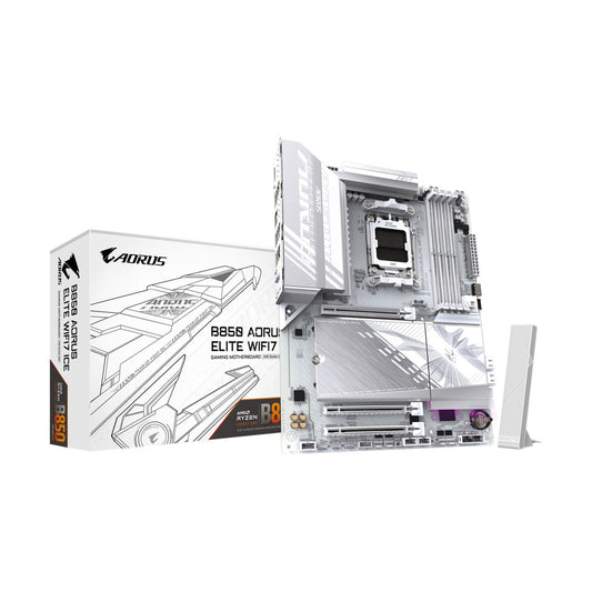 MOTHERBOARD GIGABYTE (B850 A ELITE WF7 ICE) SOCKET AM5,4*DDR5 5200MHZ,DP,WIFI,BT,ATX