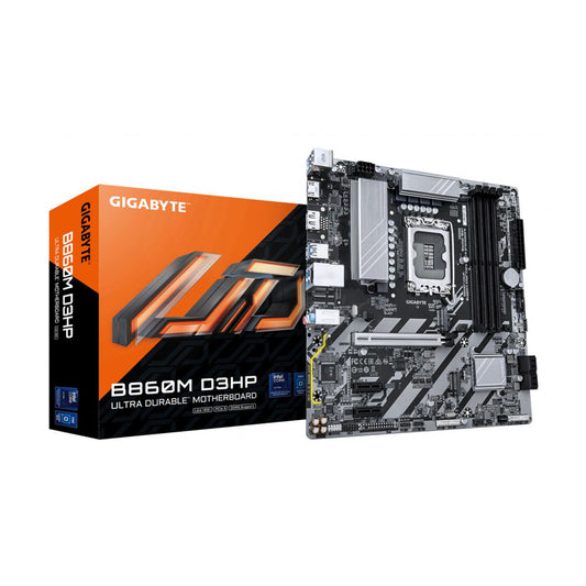 MOTHERBOARD GIGABYTE (B860M D3HP) SOCKET 1851,4*DDR5 6400MHZ,HDMI,DP,MICRO ATX