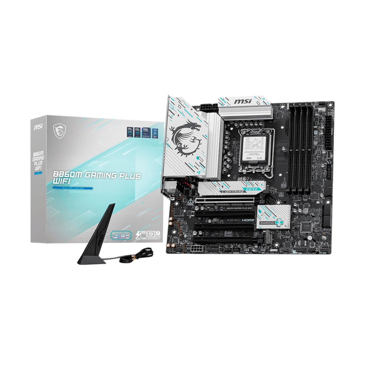 MOTHERBOARD MSI (B860M GAMING PLUS WIFI) SOCKET 1851, 4*DDR5 8800 MHZ, HDMI, DP, 3*M.2, MICRO ATX