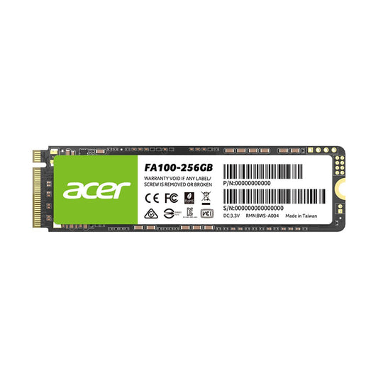 Unidad de Estado Solido ACER FA100 - 256 GB, 3300 MB/s, 2700 MB/s