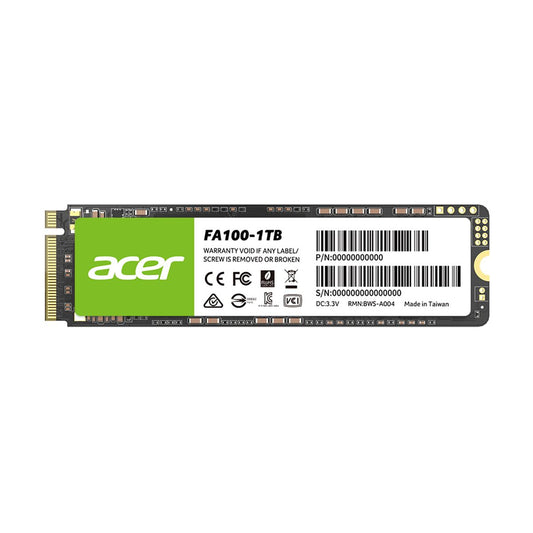 UNIDAD SSD M.2 ACER 1TB (BL.9BWWA.120) FA100, PCIE GEN3X4, 2280, 3300MB/S