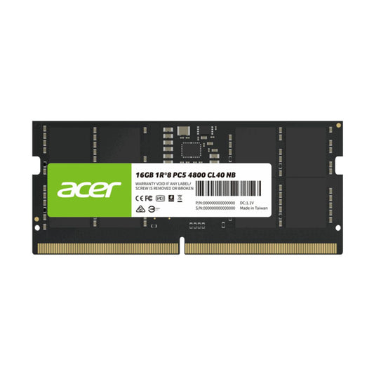 MEMORIA SODIMM DDR5 ACER (BL.9BWWA.414) SD200, 16GB 1X16GB, 5600MHZ, BLACK, CL46