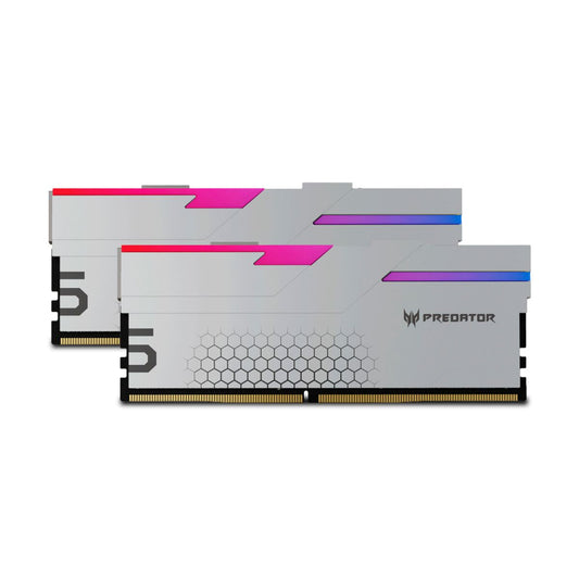 MEMORIA DIMM DDR5 PREDATOR (BL.9BWWR.407) HERMES, RGB, GAMING, 32GB (2X16GB), PLATA, 7200 MT/S, CL34