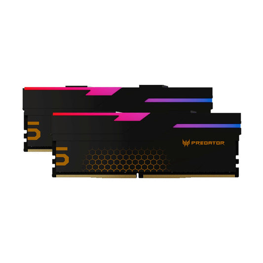 MEMORIA DIMM DDR5 PREDATOR (BL.9BWWR.424) HERMES, RGB, GAMING, 64GB (2X32GB), NEGRO, 6400 MTS, CL32