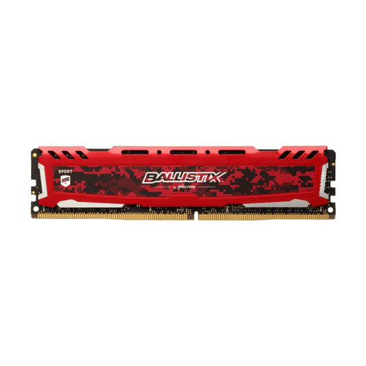MEMORIA DIMM DDR4 CRUCIAL BALLISTIX (BLS8G4D30AESEK) 8GB RED HEATSINK CL15