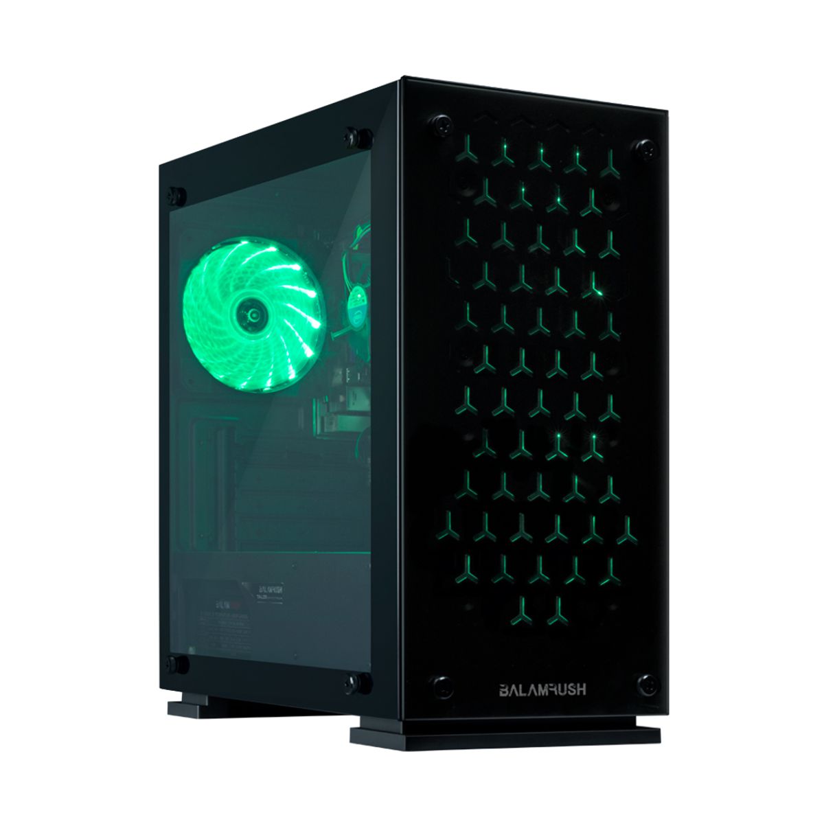 Gabinete GAMER BALAM RUSH TALOS GI980 Micro Tower Micro ATX Y Mini ITX Cristal Templado USB 3.0 3 VENT - 