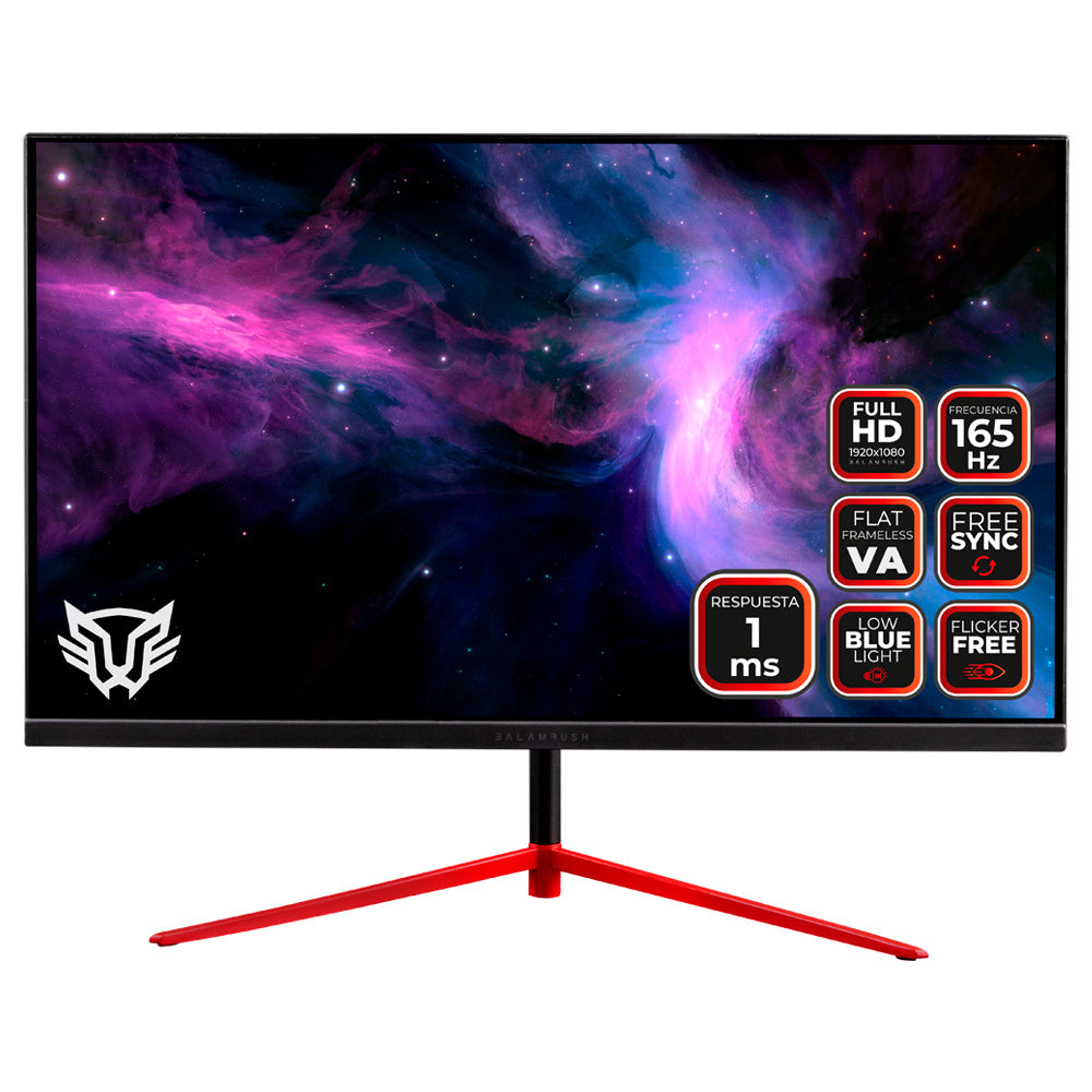 MONITOR 23.8" BALAM RUSH (BR-932417) MTX24G,ODYSSEY,1920X1080,144HZ,HDMI,DISPLAYPORT+AUDIO+DC,NEGRO