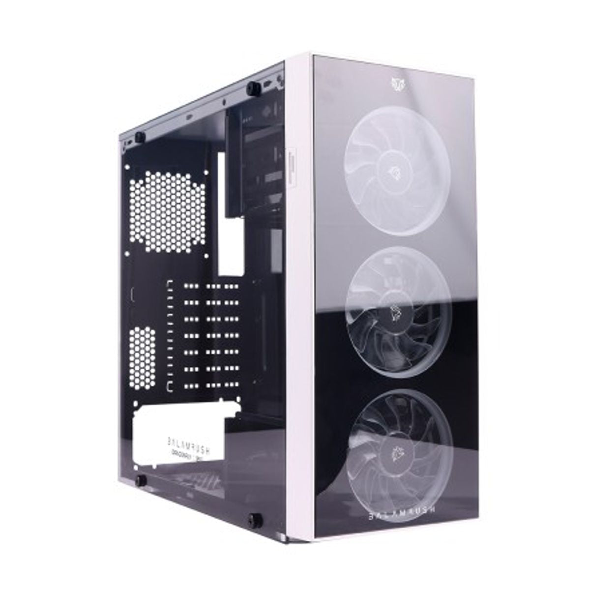 Gabinete GAMER BALAM RUSH DRAGONFLY GM320 MID Tower ATX - Micro ATX y Mini ITX Cristal Templado USB 3.0 Blanco 3 VENT