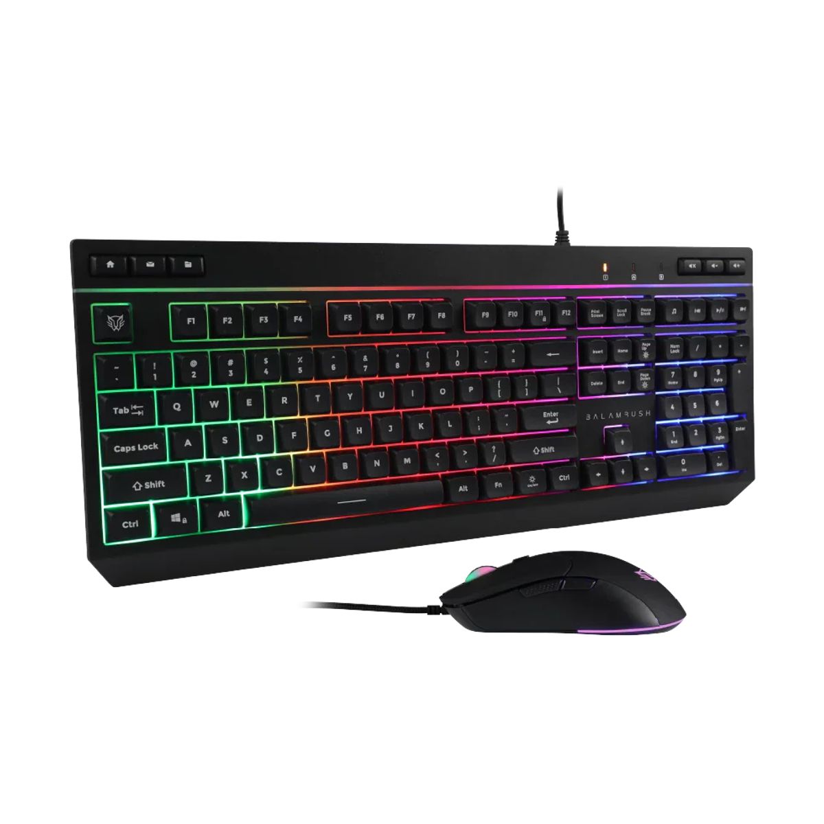 Kit Teclado y Mouse USB Balam Rush SQUAD MASTER PLUS KTM555  AZENDER SERIES - 
