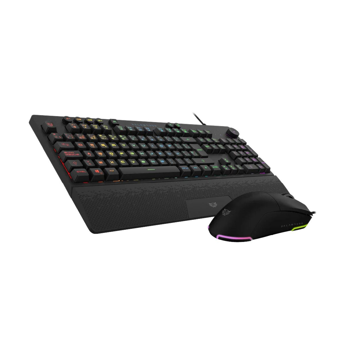 KIT TECLADO Y MOUSE ALAMBRICO BALAM RUSH (BR-936903) SQUAD MASTER PRO KTM777,113 TECL,12800 DPI,NEGR