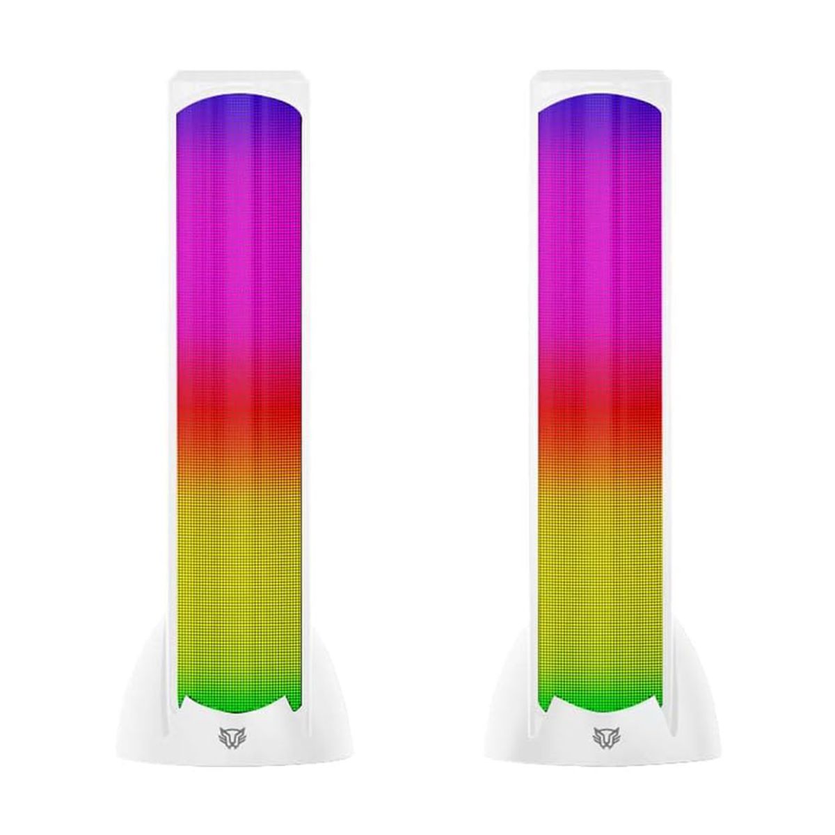 Bocinas 2.0 Gamer Glimm Tower BG575 Balam Rush Conexion Bluetooth/Auxiliar - iluminacion LED 3 modos, 10w RMS. Sonido estereo, Alimentacion 5 Vcc 1A, Tipo d