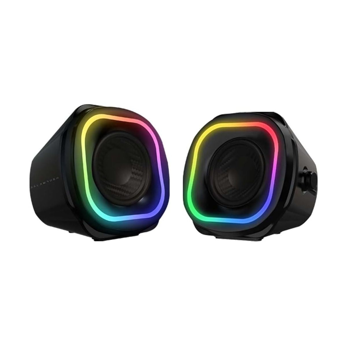 Bocinas 2.0 Gamer Glimm Quad BG555 Balam Rush Conexion Bluetooth/Auxiliar - Controlador Touch, iluminacion LED 3 modos, 10w RMS. Sonido estereo, Alimentacio